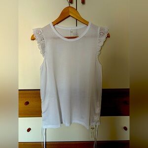 White T-shirt.
